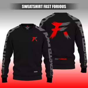 SWEATSHIRT FANTOM FAST FORIOUS - cotton fleece - 280gsm - hd full printing