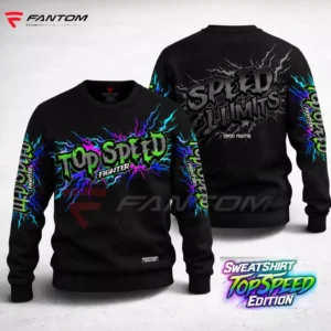 SWEATER FANTOM TOP SPEED FIGHTER - 280gsm - hd printing - lengan panjang